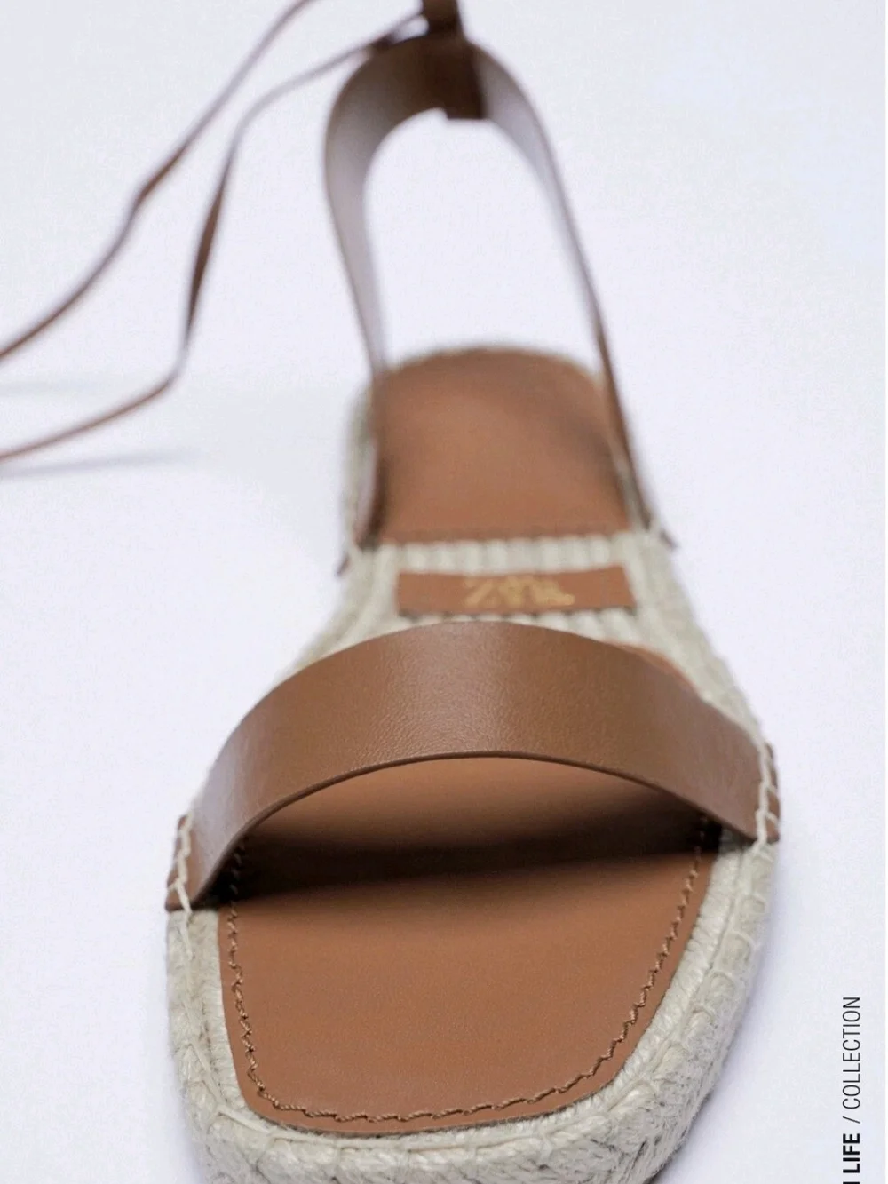 Zara tan leather